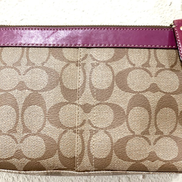 COACH Brown/Purple Small Shoulder Bag - Picture 9 of 16